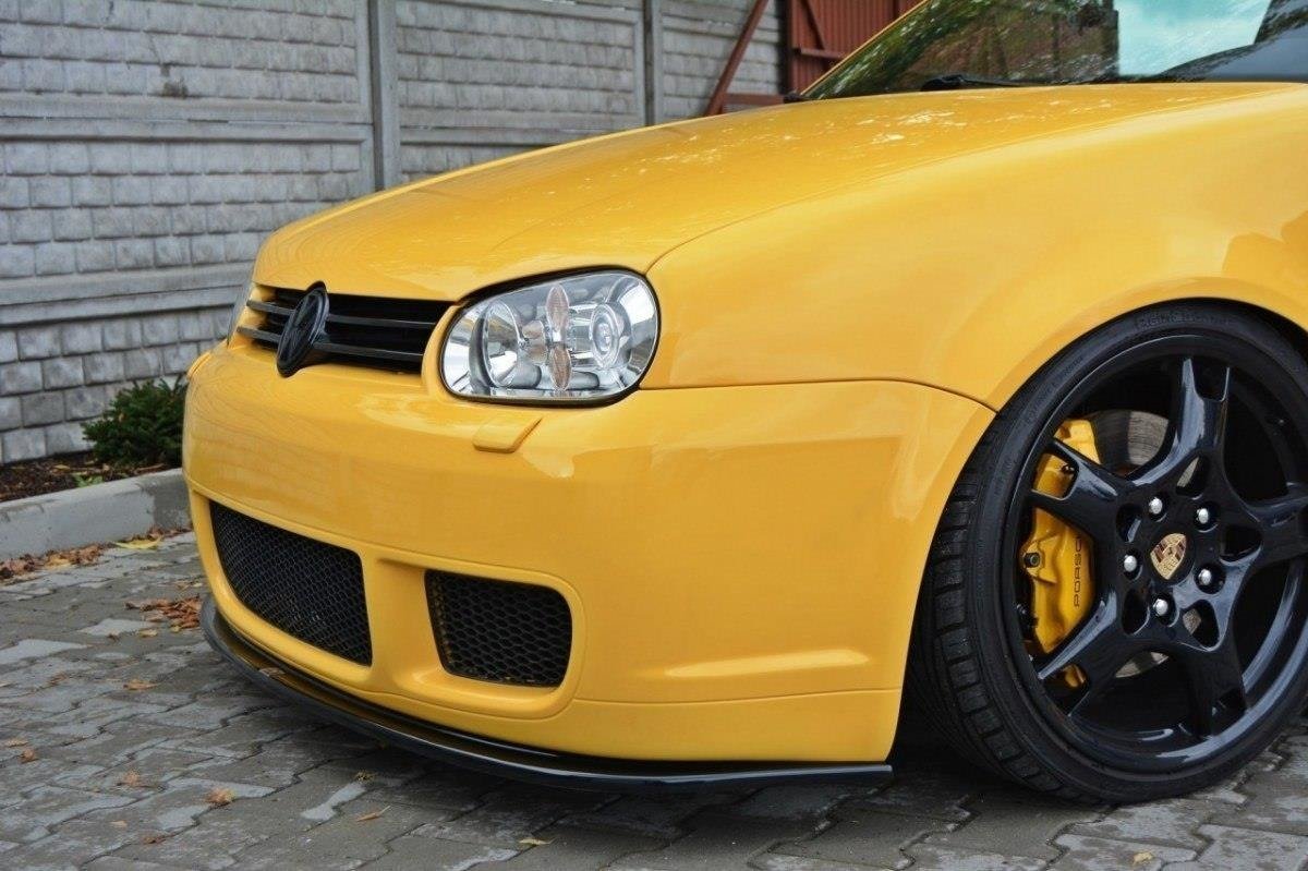 Maxton Design Front Ansatz für VW GOLF 4 R32 schwarz Hochglanz