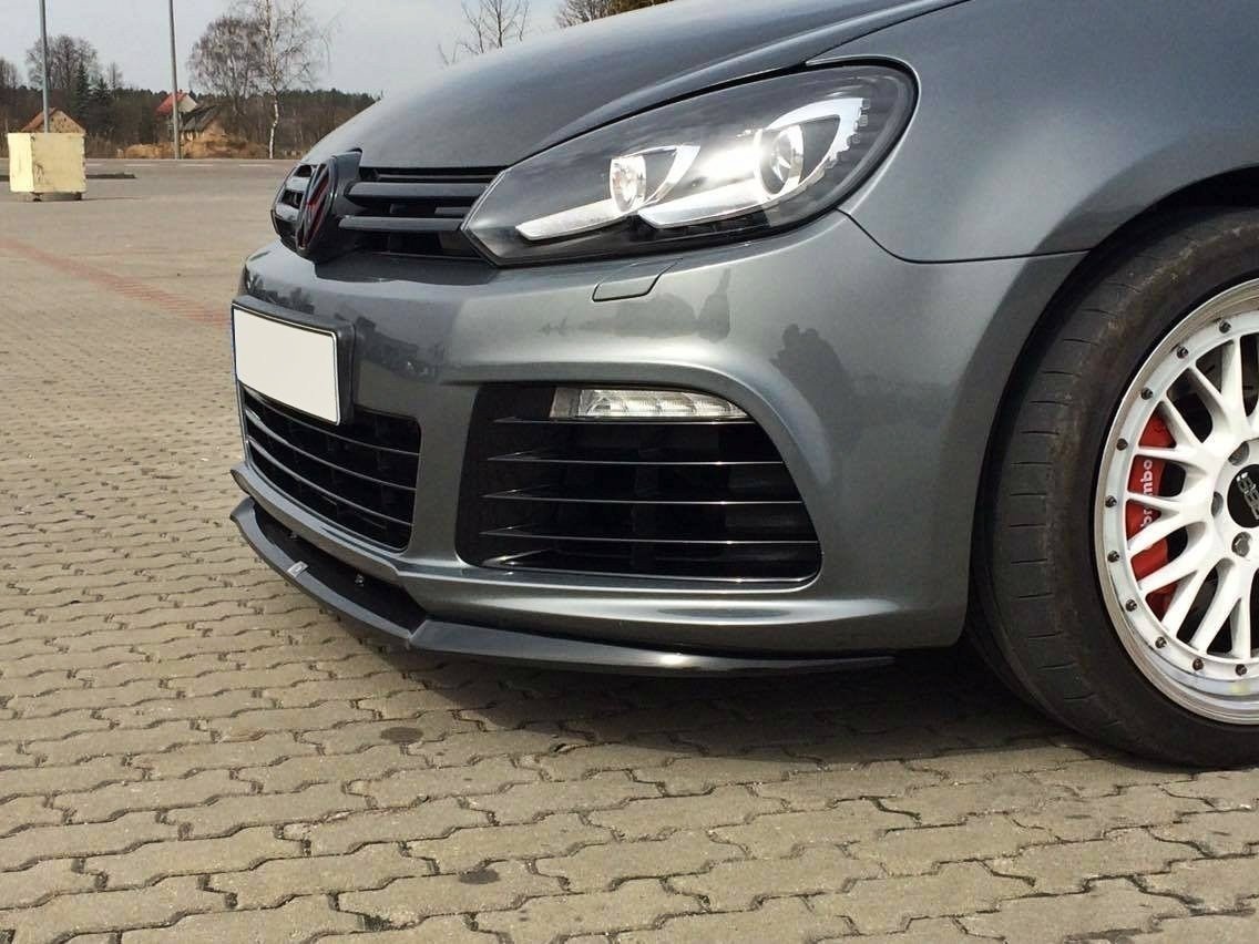 Maxton Design Front Ansatz für VW GOLF 6 schwarz Hochglanz