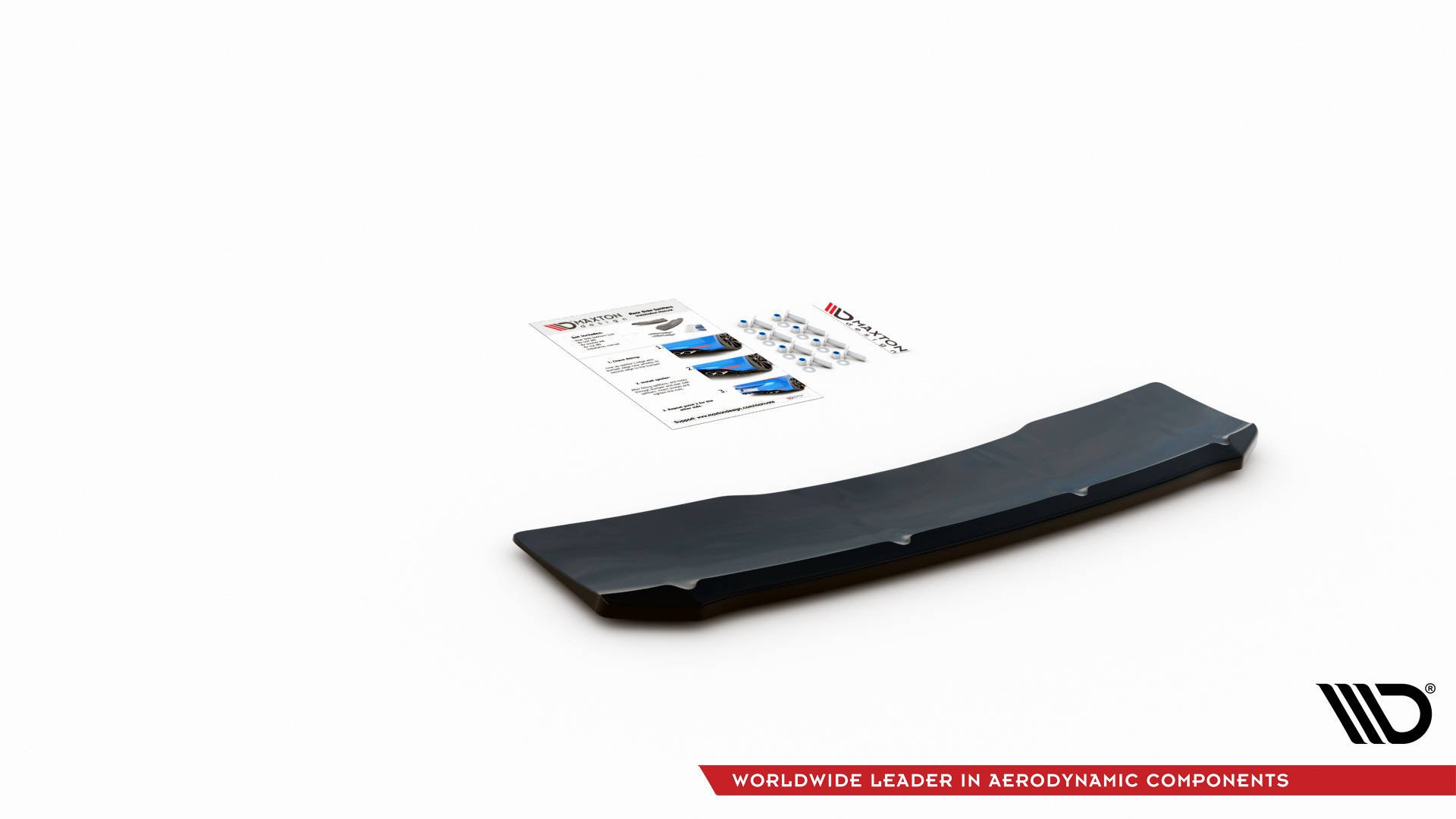 Maxton Design Mittlerer Diffusor Heck Ansatz für Audi S5 Sportback F5 Facelift schwarz Hochglanz