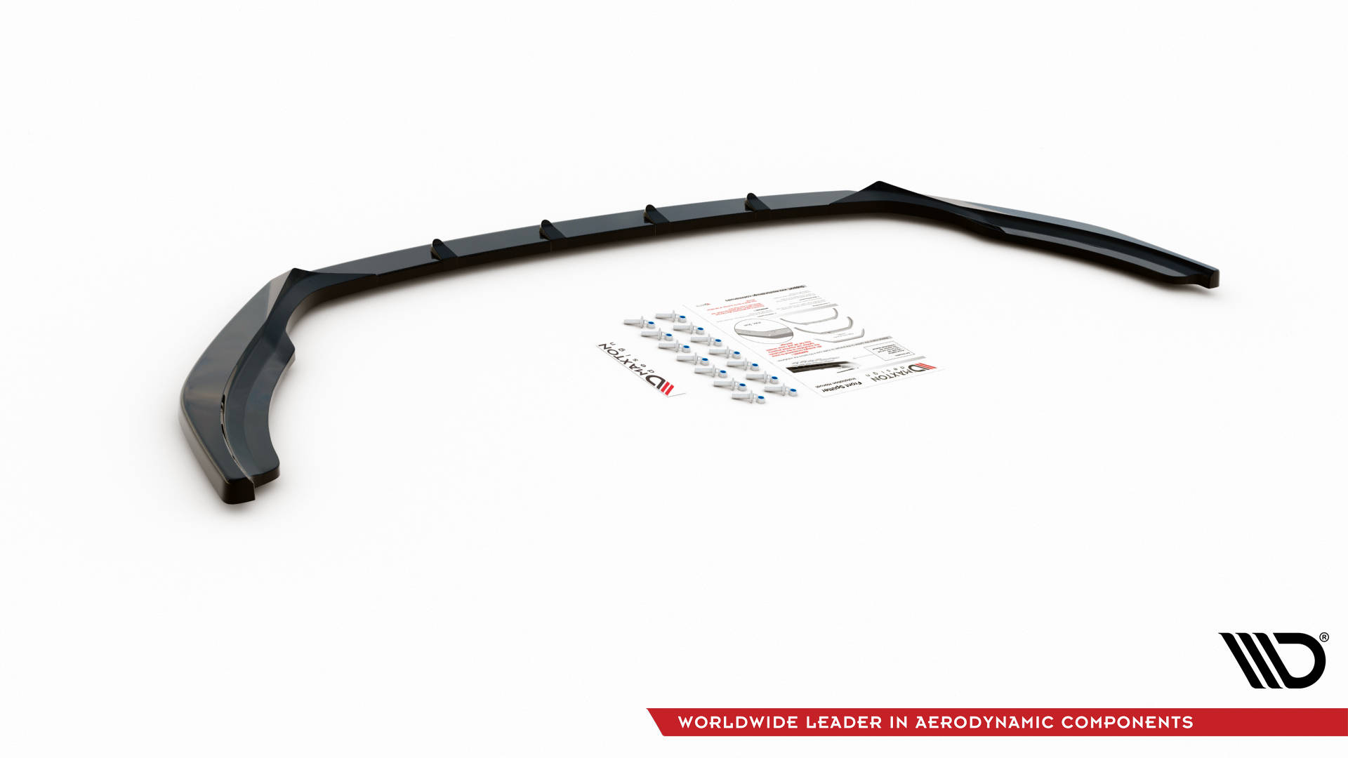 Maxton Design Front Ansatz für Skoda Fabia Mk3 Facelift schwarz Hochglanz