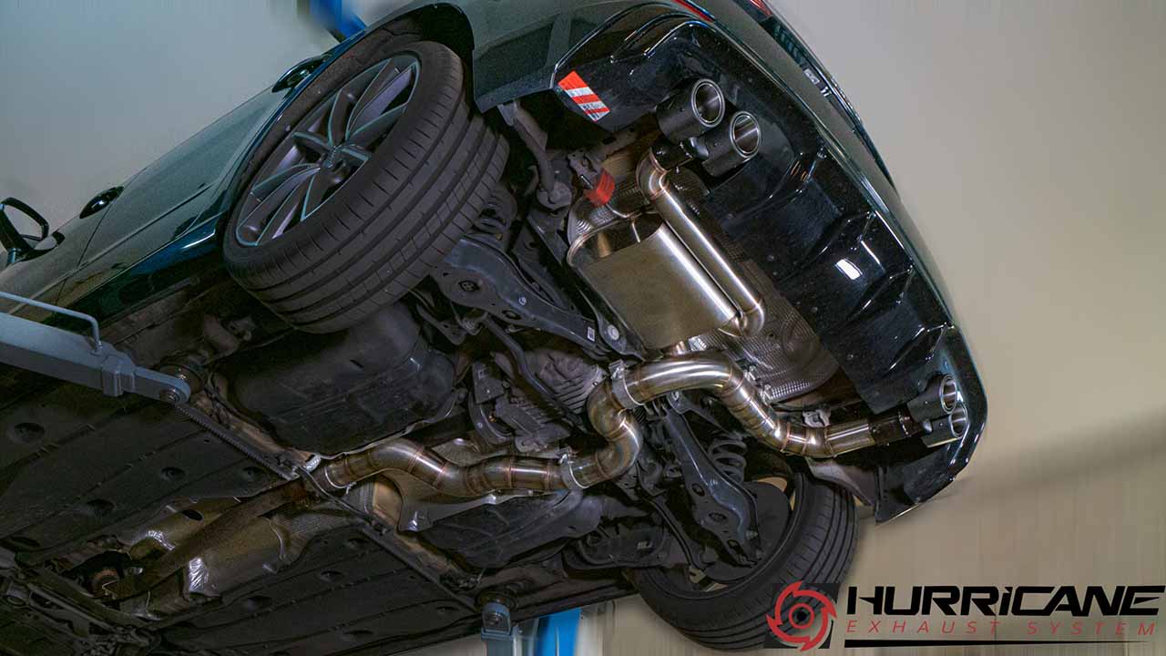 Hurricane 3,5" Auspuffanlage für Audi S3 8V 310PS FL Sportback