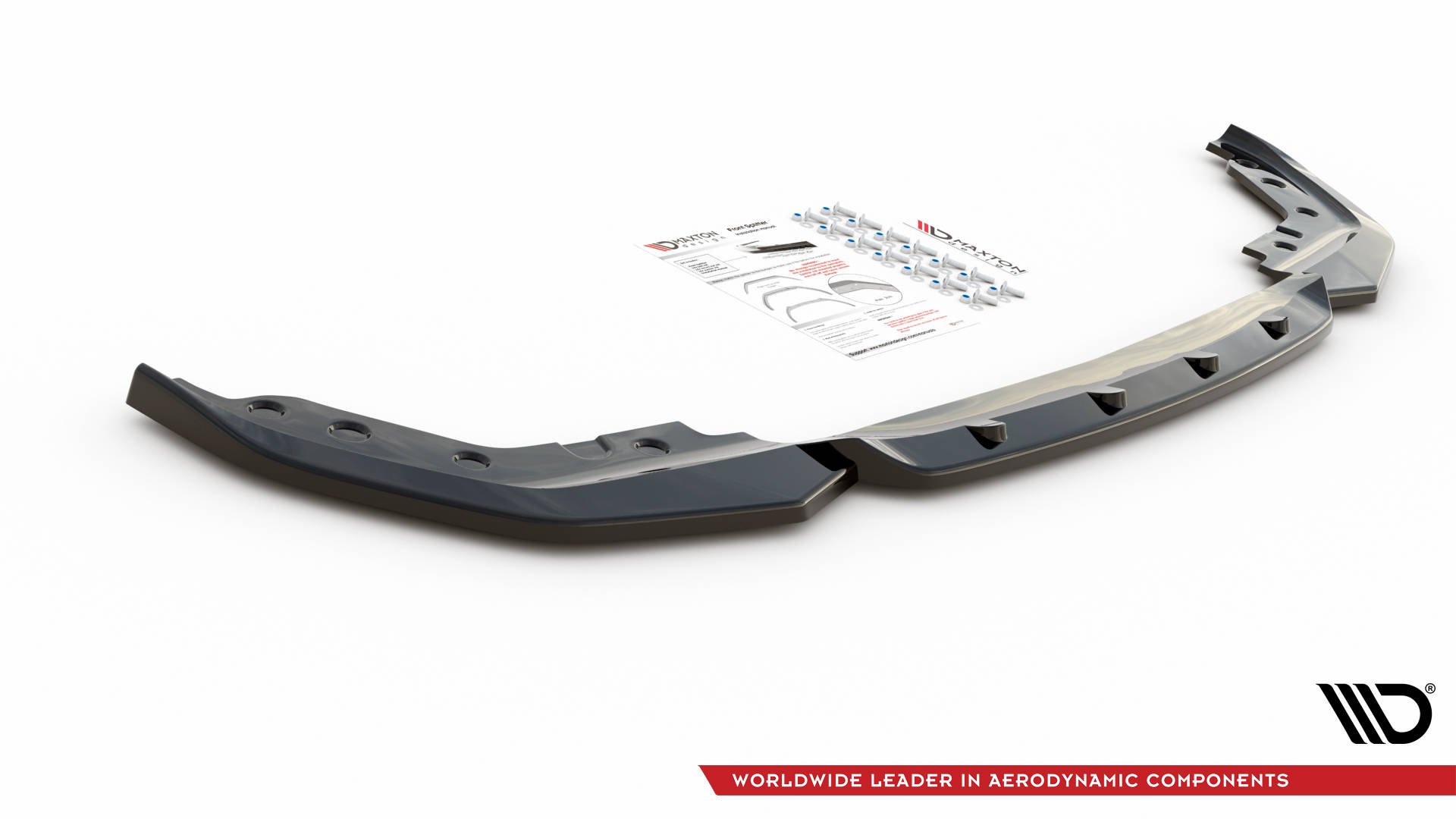 Maxton Design Front Ansatz V.5 für BMW 3er G20 / G21 M-Paket schwarz Hochglanz