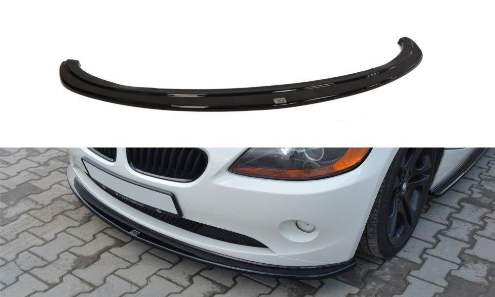Maxton Design Front Ansatz für v.2 BMW Z4 E85 vor Facelift schwarz Hochglanz