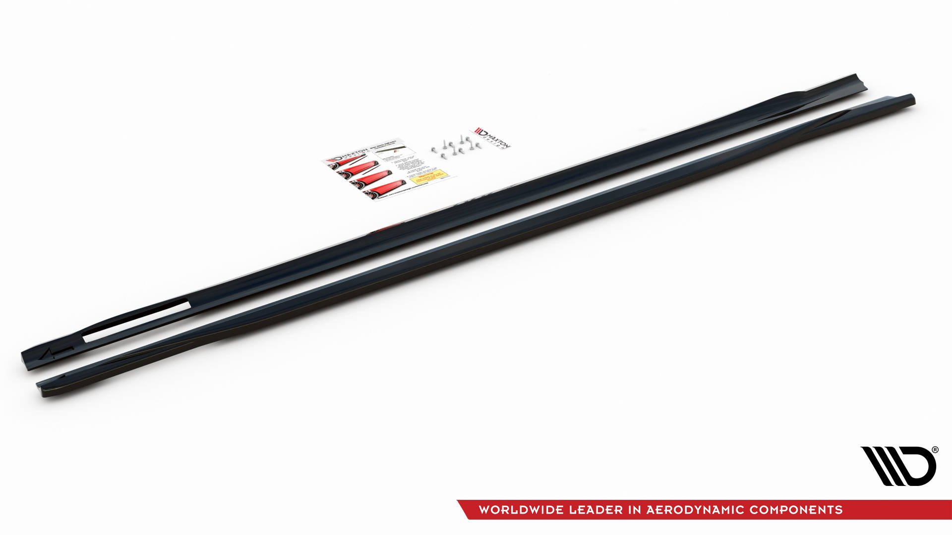 Maxton Design Seitenschweller Ansatz für V.3 für BMW 4er M-Paket G22 schwarz Hochglanz