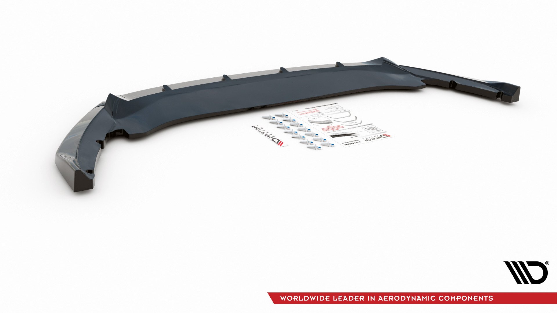 Maxton Design Front Ansatz V.1 für Skoda Octavia Mk4 schwarz Hochglanz