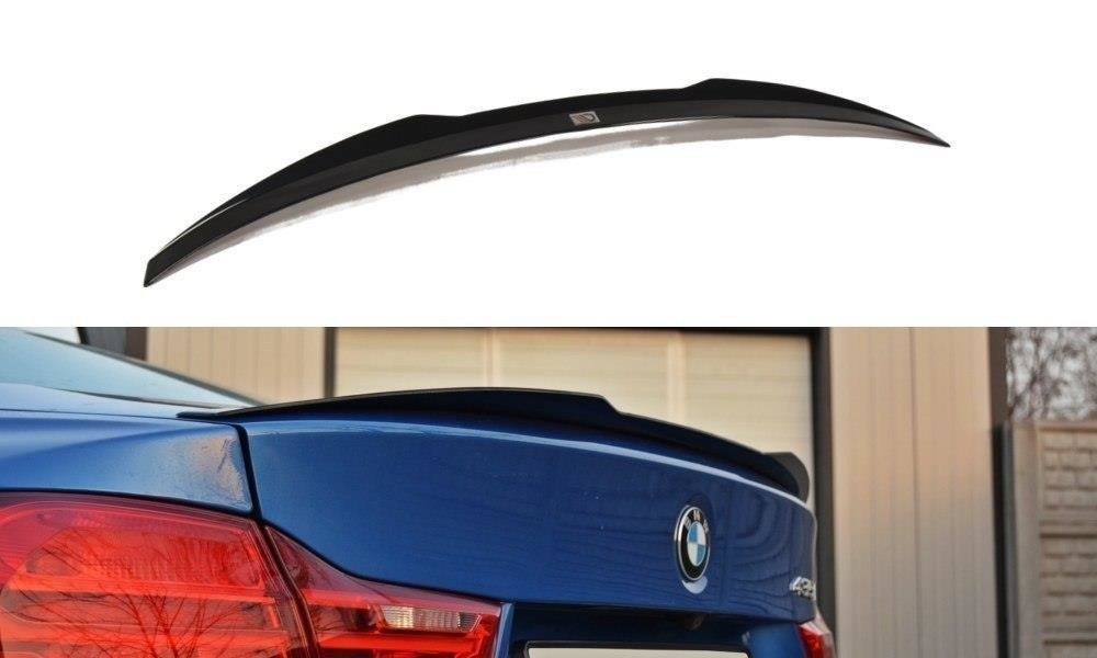 Maxton Design Spoiler CAP für BMW 4er F32 schwarz Hochglanz