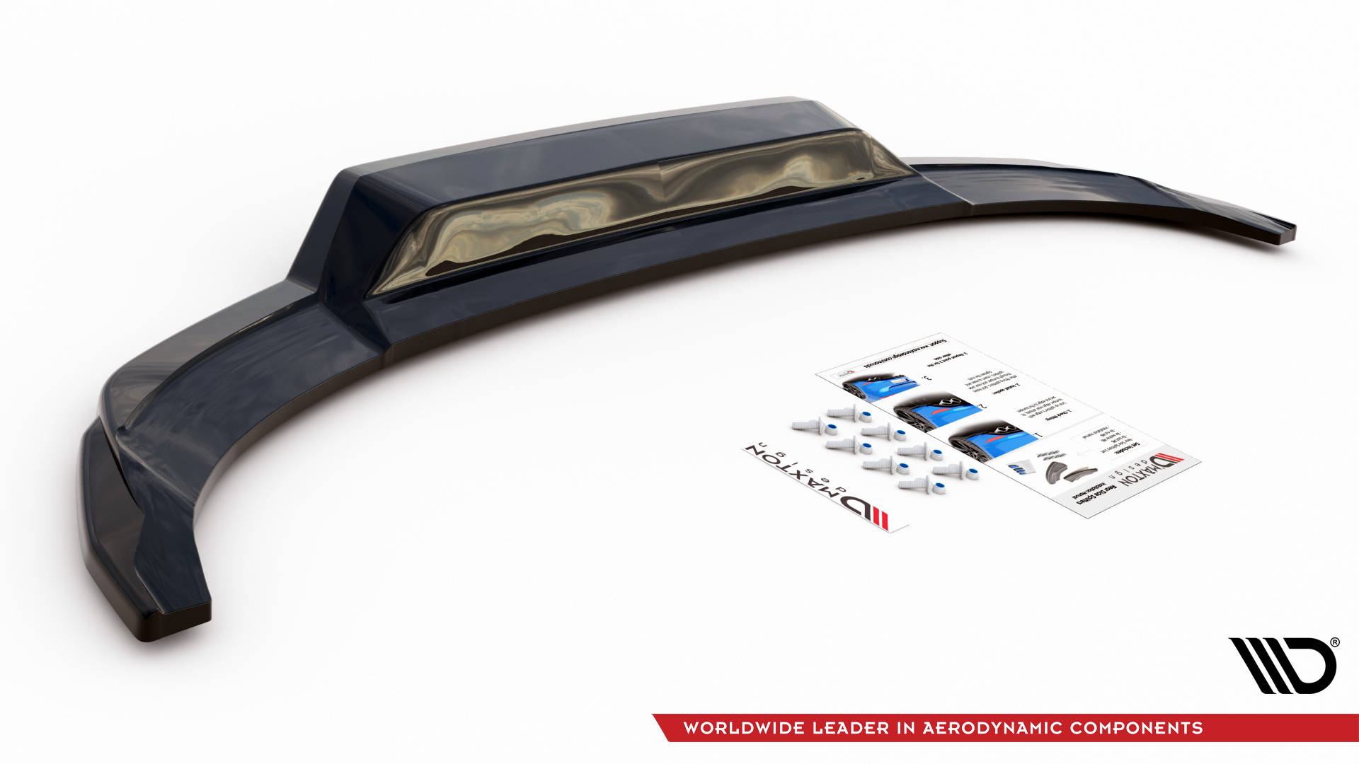 Maxton Design Mittlerer Diffusor Heck Ansatz DTM Look für Audi A3 S-Line Sportback 8Y schwarz Hochglanz