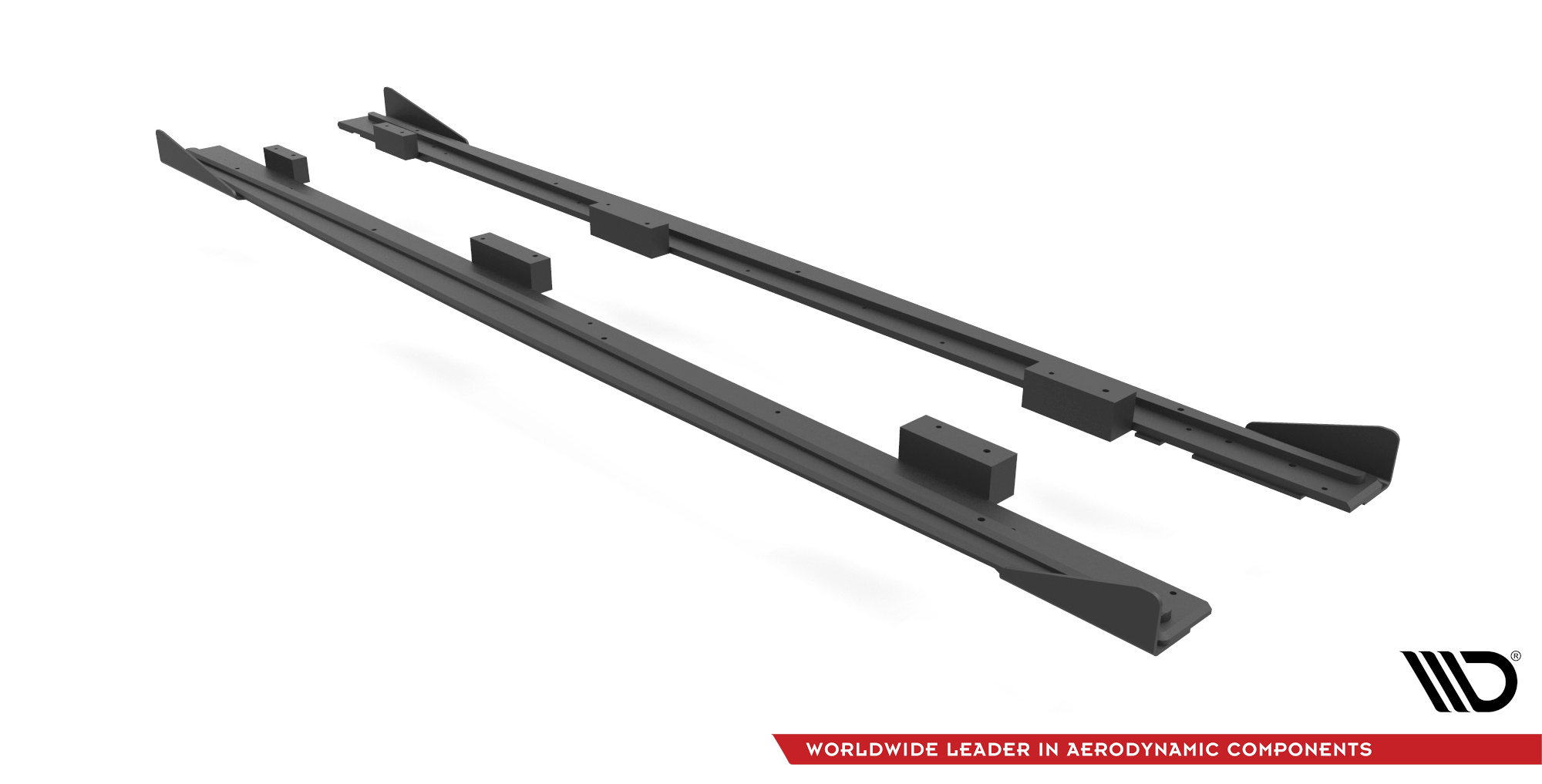 Maxton Design Street Pro Seitenschweller Ansatz für + Flaps Audi S3 / A3 S-Line Sportback 8V Facelift schwarz Hochglanz