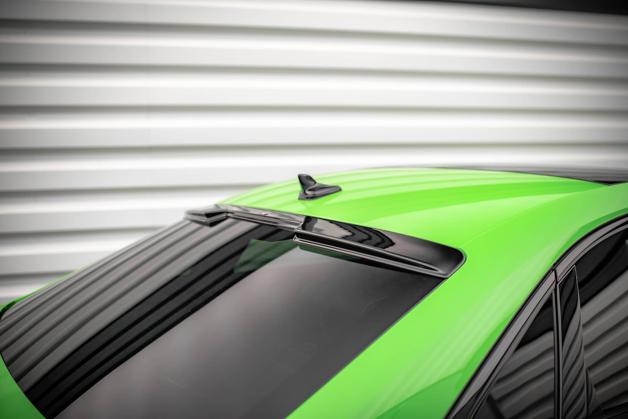 Maxton Design Heckscheiben Spoiler für Audi RS3 Limousine 8Y schwarz Hochglanz
