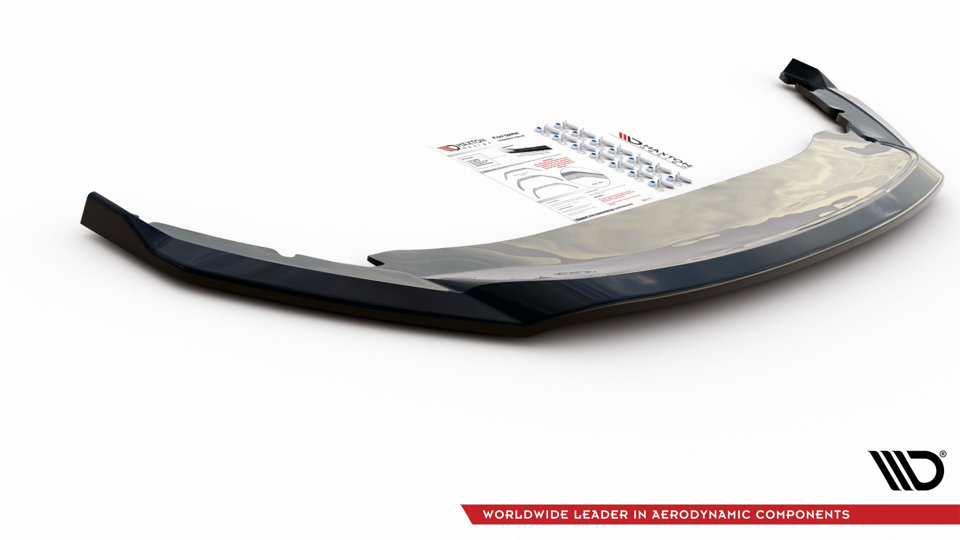 Maxton Design Front Ansatz V.2 für Skoda Octavia Mk4 schwarz Hochglanz