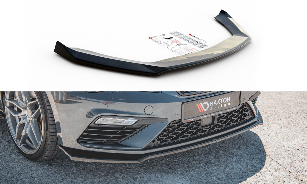 Maxton Design Cup Spoilerlippe Front Ansatz V.7 für Seat Leon Cupra / FR Mk3 FL