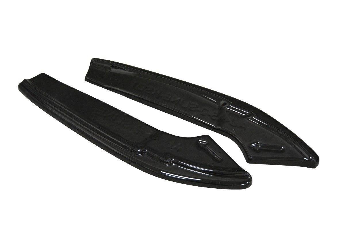 Maxton Design Heck Ansatz Flaps Diffusor für Audi A4 B9 S-Line schwarz Hochglanz