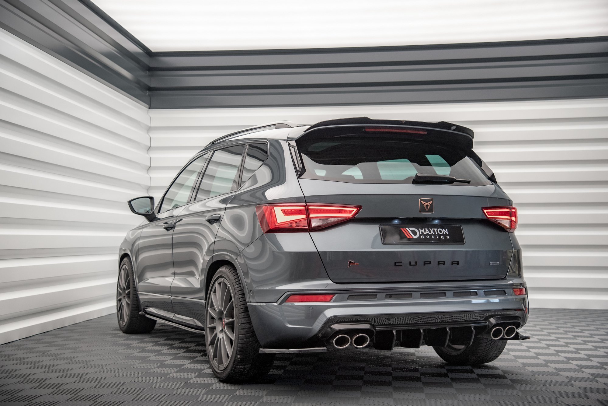 Maxton Design Spoiler CAP für Cupra Ateca schwarz Hochglanz