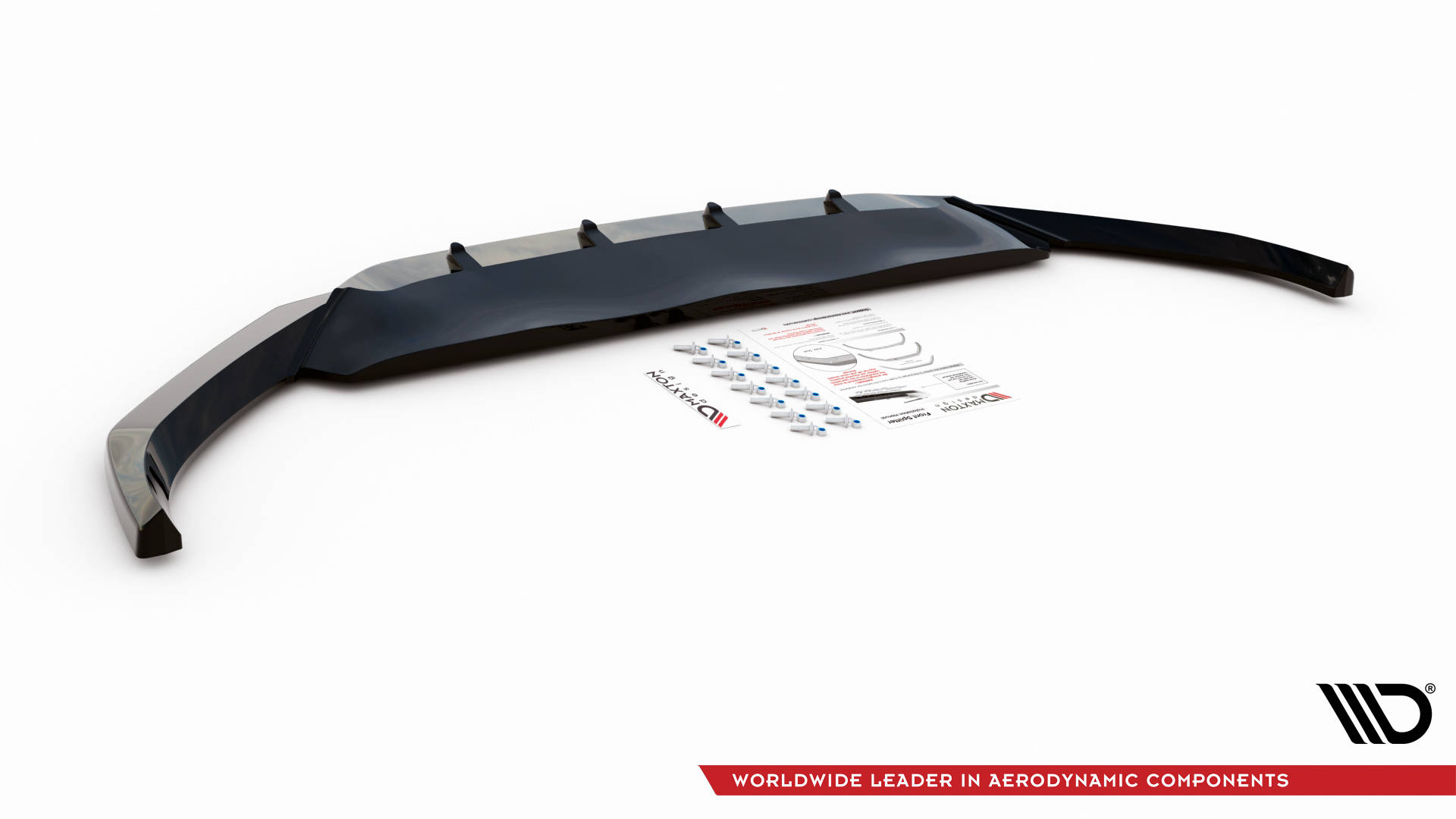 Maxton Design Front Ansatz V.1 für Volkswagen Passat B8 Facelift schwarz Hochglanz