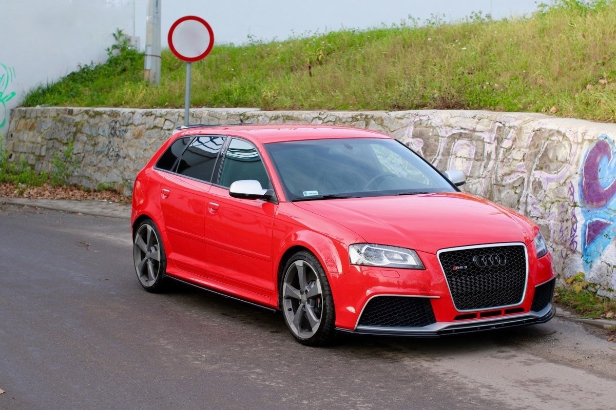 Maxton Design Seitenschweller Ansatz für Audi S3 8P / S3 8P FL / RS3 8P schwarz Hochglanz