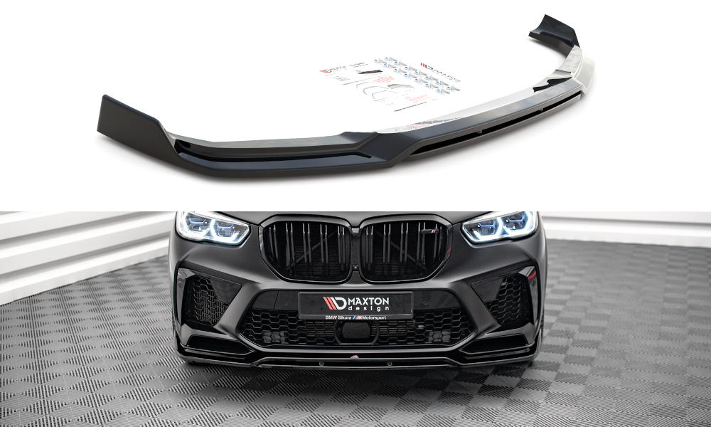 Maxton Design Front Ansatz V.3 für BMW  X5M F95 schwarz Hochglanz