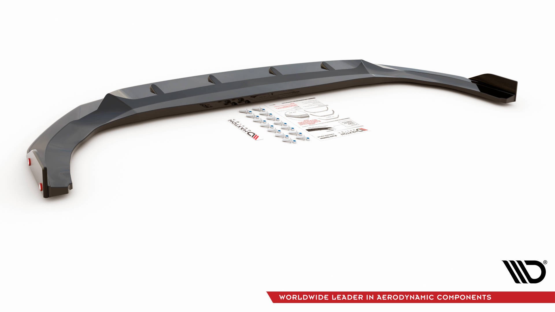 Maxton Design Front Ansatz V.2 +Flaps für Volkswagen Golf 8 GTI
