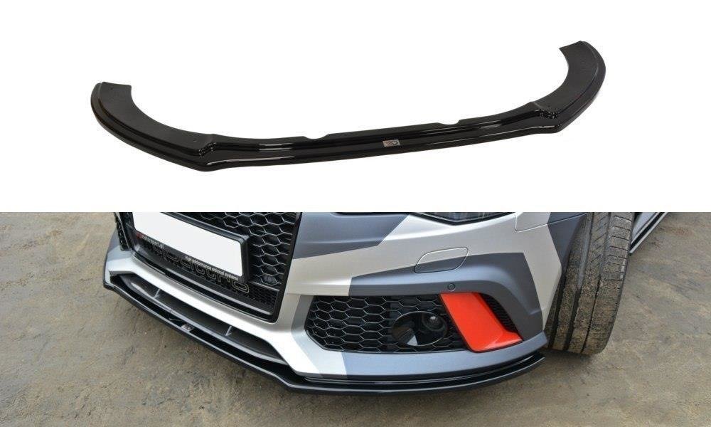 Maxton Design Front Ansatz V.1 für Audi RS6 C7 / C7 FL schwarz Hochglanz