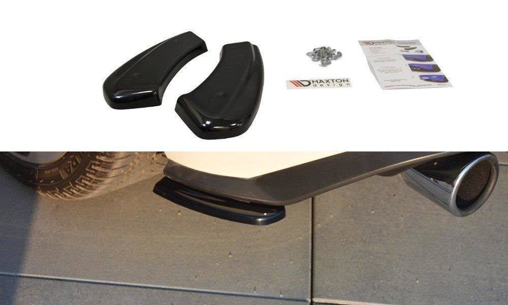 Maxton Design Heck Ansatz Flaps Diffusor für VW GOLF 7 GTI FACELIFT schwarz Hochglanz