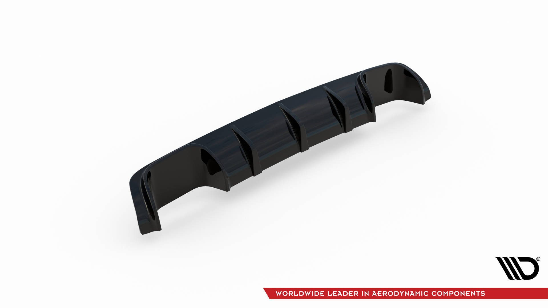 Maxton Design Diffusor Heck Ansatz für BMW M5  / 5 M-Paket E39 schwarz Hochglanz