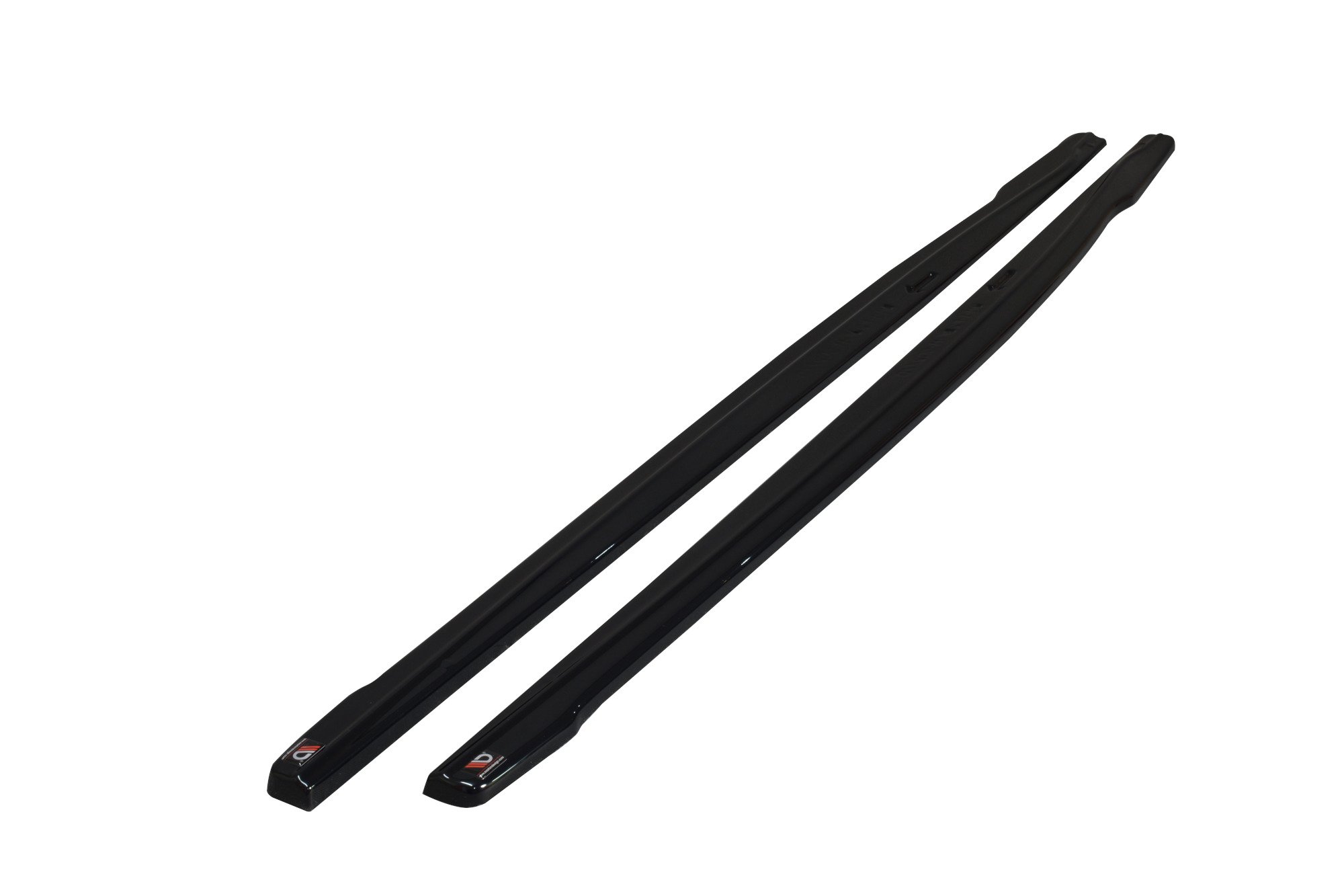 Maxton Design Seitenschweller Ansatz für V.2 für. BMW 1er F20 M135i / M140i / M-Paket schwarz Hochglanz