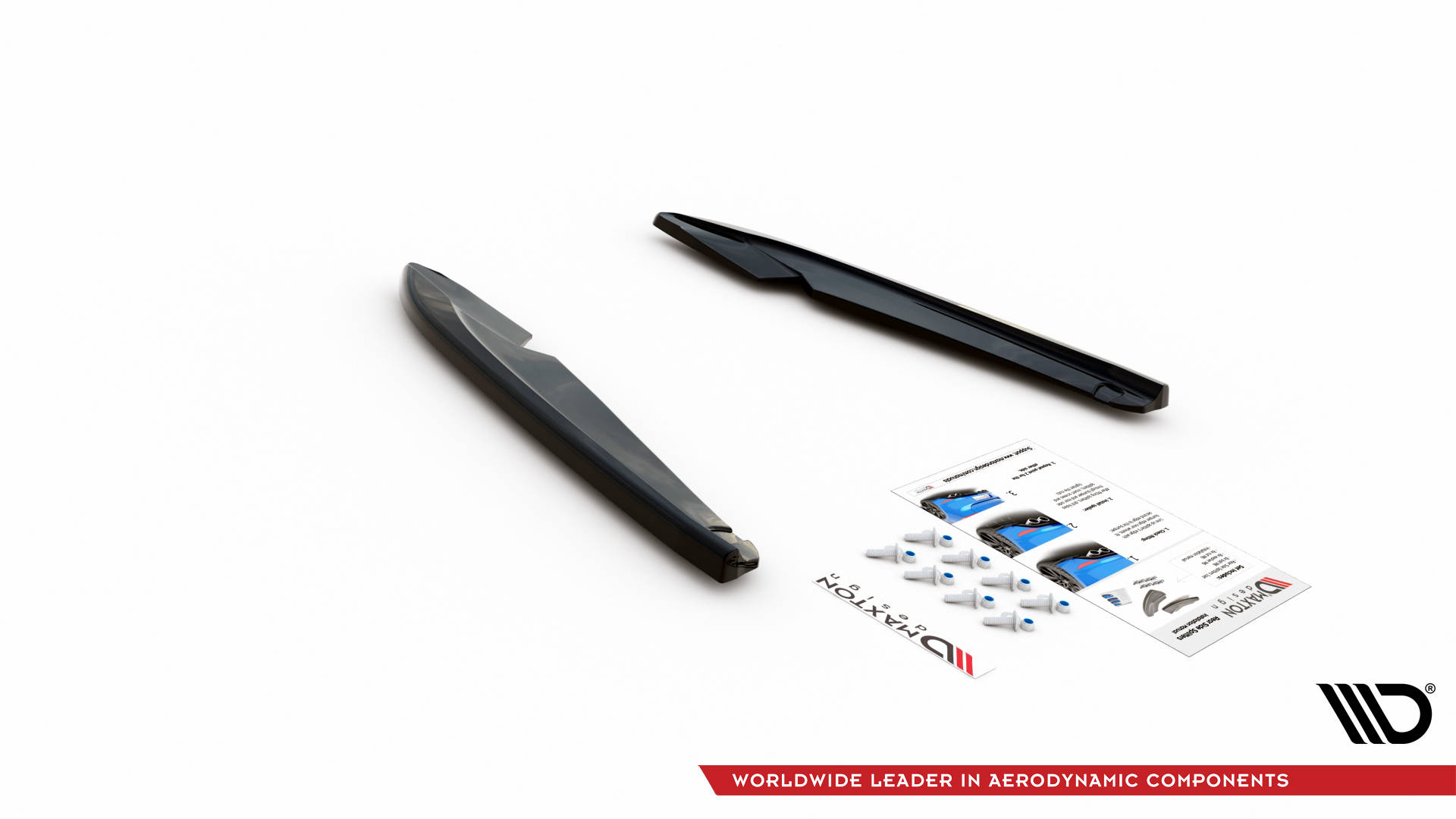 Maxton Design Heck Ansatz Flaps Diffusor V.2 für Seat Leon FR Sportstourer Mk3 schwarz Hochglanz