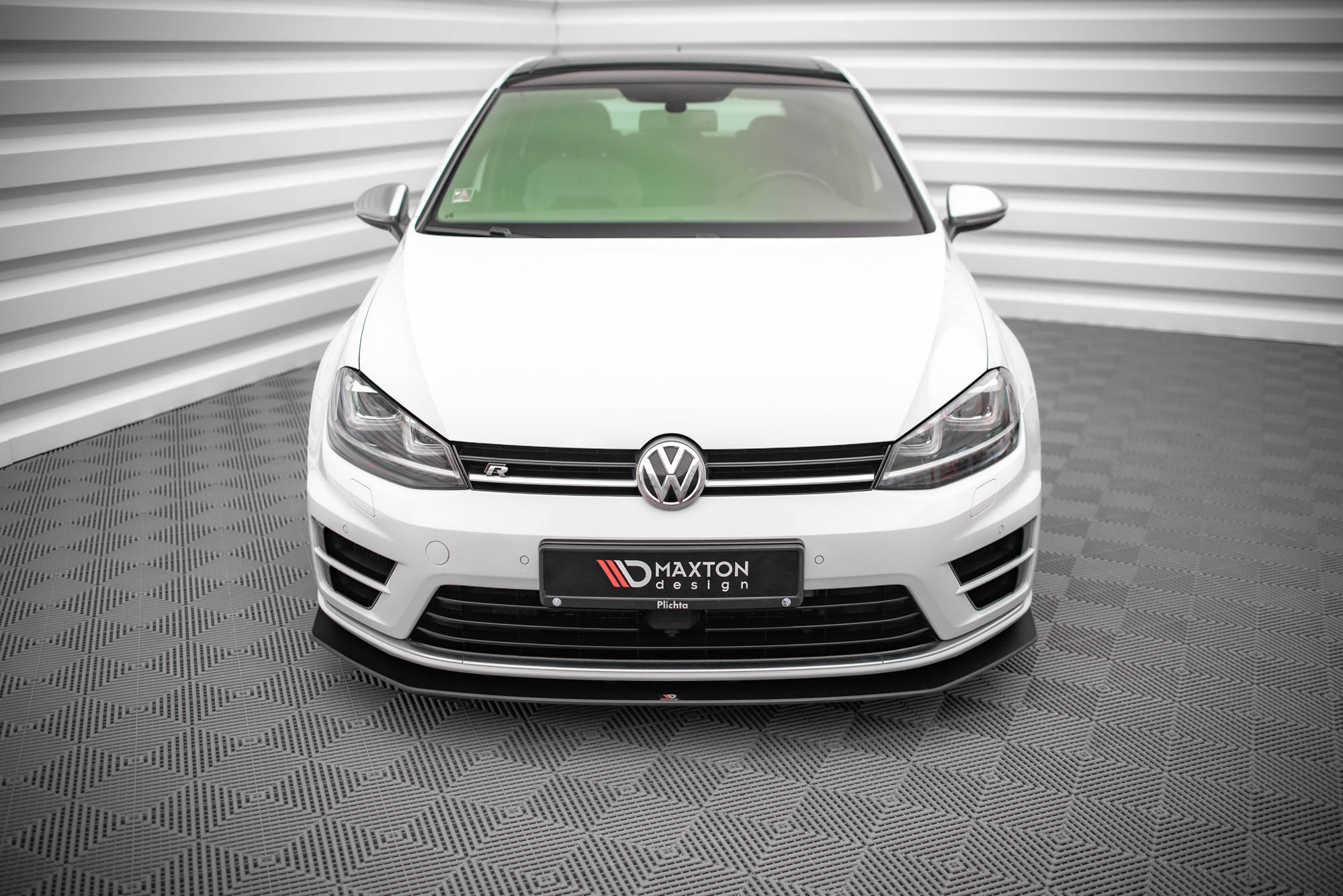Maxton Design Street Pro Front Ansatz für V.2 für Volkswagen Golf R Mk7