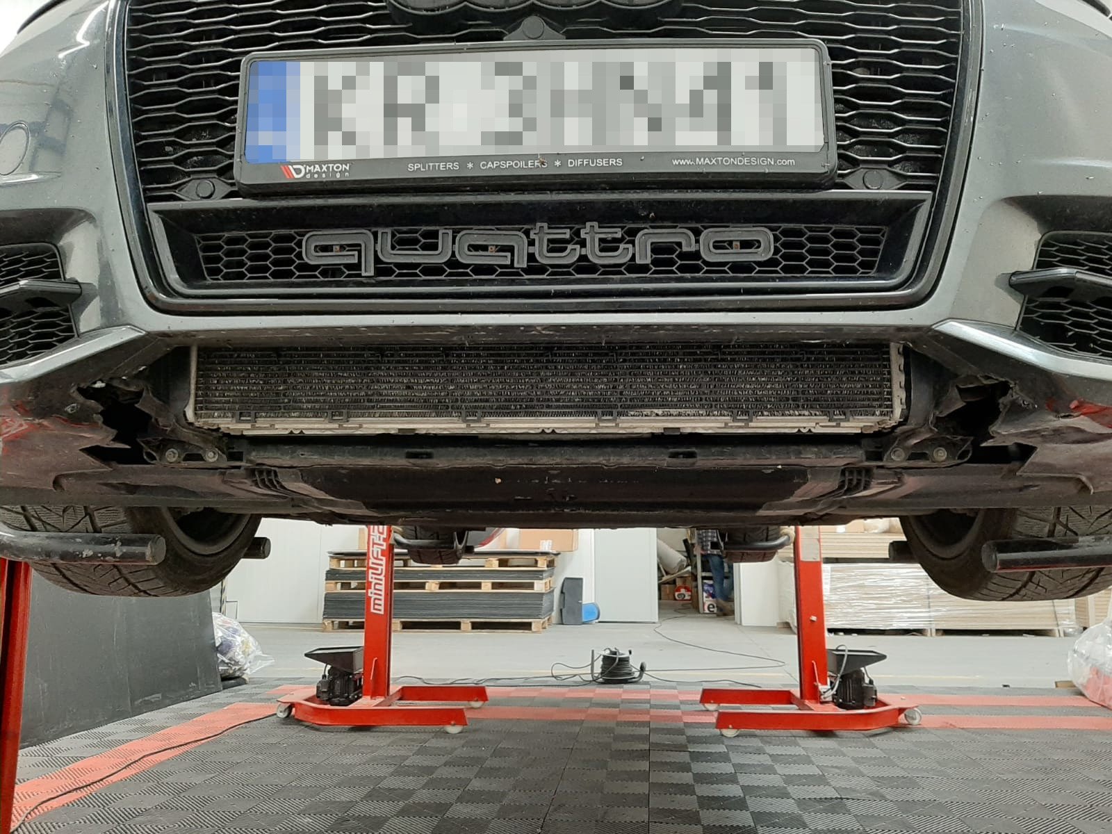 Maxton Design Front Ansatz für Audi S6 / A6 S-Line C7 FL