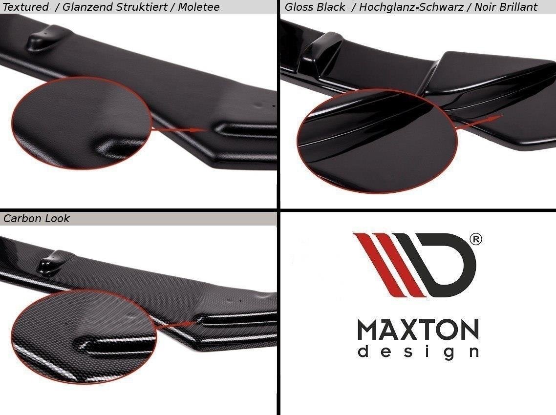 Maxton Design Front Ansatz für VW T5 Facelift ver.2 schwarz Hochglanz