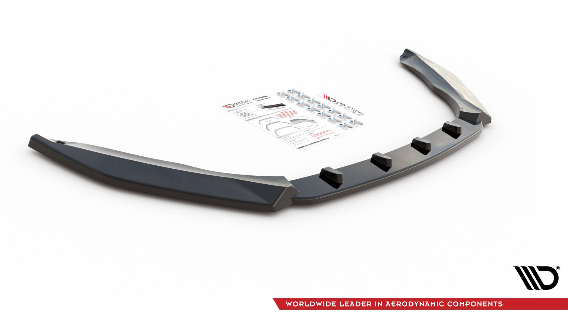 Maxton Design Front Ansatz V.3 für Skoda Octavia RS Mk3 schwarz Hochglanz