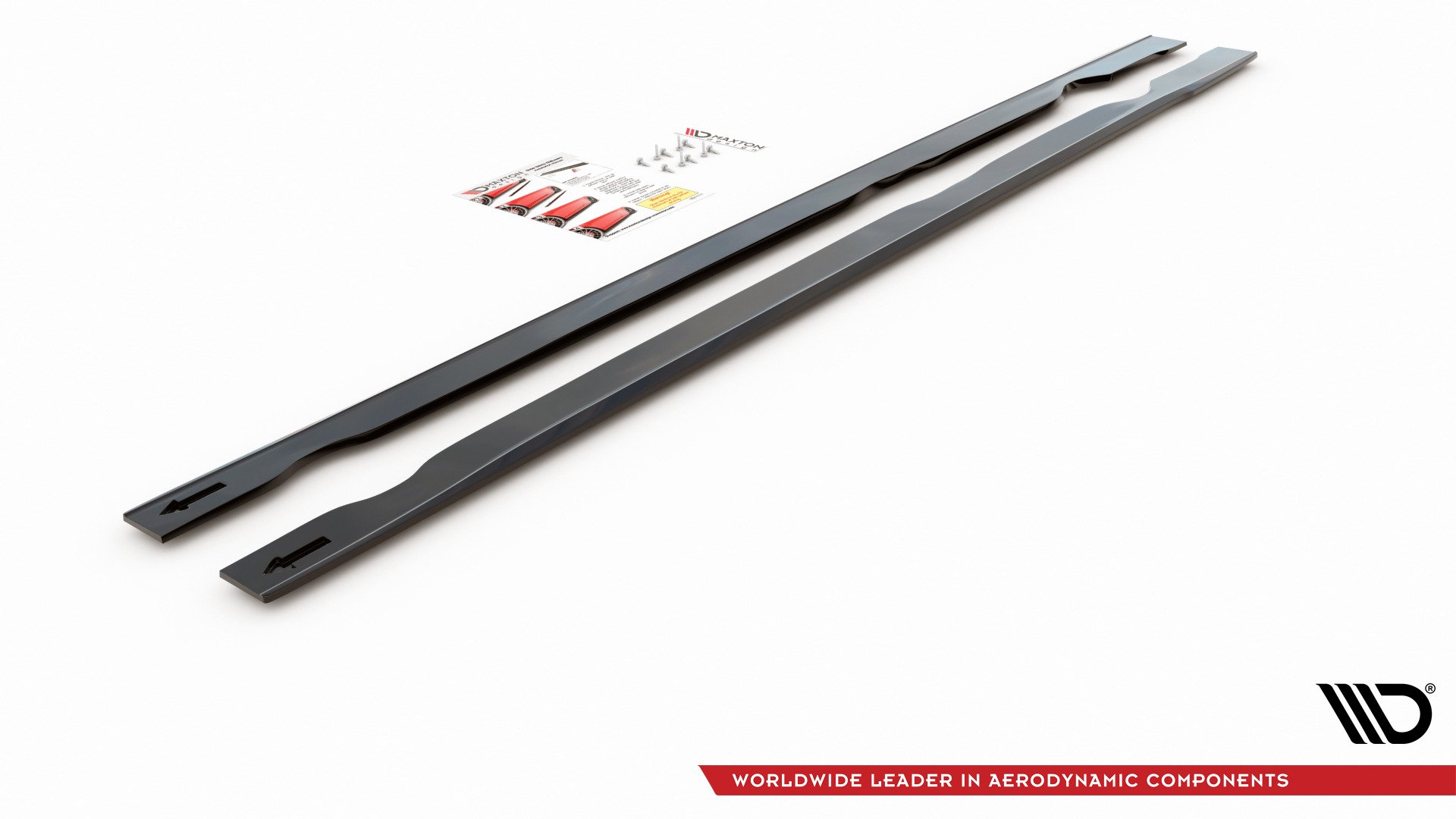 Maxton Design Seitenschweller Ansatz für VW Golf 7 GTI TCR  schwarz Hochglanz
