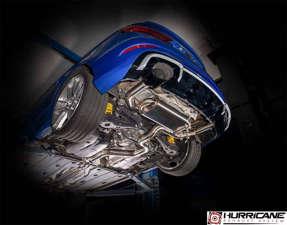 Hurricane 3,5" Auspuffanlage für Audi RS3 8V 400PS FL Limo. non OPF Hurricane 3,5" Auspuffanlage für Audi RS3 8V 400PS FL Limo. non OPF