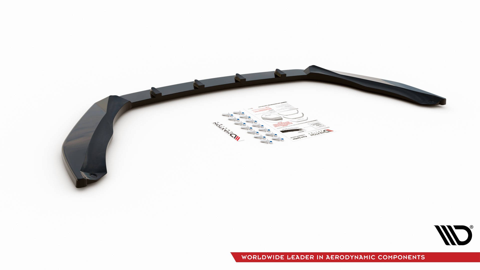Maxton Design Front Ansatz V.3 für Skoda Octavia RS Mk3 schwarz Hochglanz