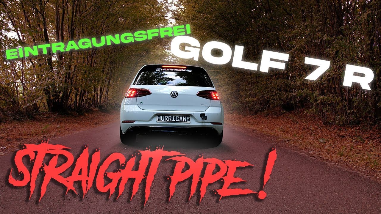 Hurricane 3,5" Auspuffanlage für VW Golf 7.5 R 310PS V2 Hurricane 3,5" Auspuffanlage für VW Golf 7.5 R 310PS V2