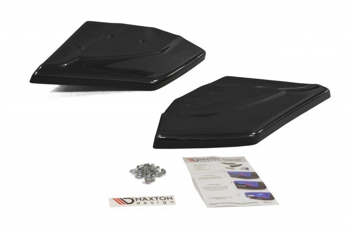 Maxton Design Heck Ansatz Flaps Diffusor für SEAT LEON III CUPRA / FR schwarz Hochglanz