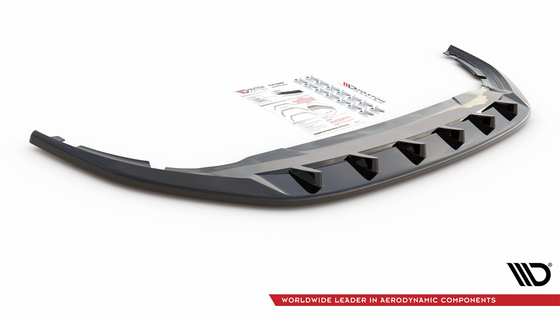 Maxton Design Front Ansatz V.1 für VW Golf 8  schwarz Hochglanz
