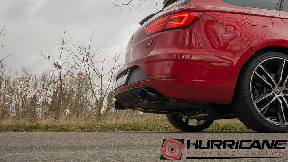 Hurricane 3,5" Auspuffanlage für Seat Leon Cupra ST 300 AWD 5F V1 Hurricane 3,5" Auspuffanlage für Seat Leon Cupra ST 300 AWD 5F V1
