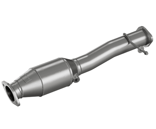 HJS Ø 70mm Vorderrohr / Downpipe mit Kat (Focus RS MK2)