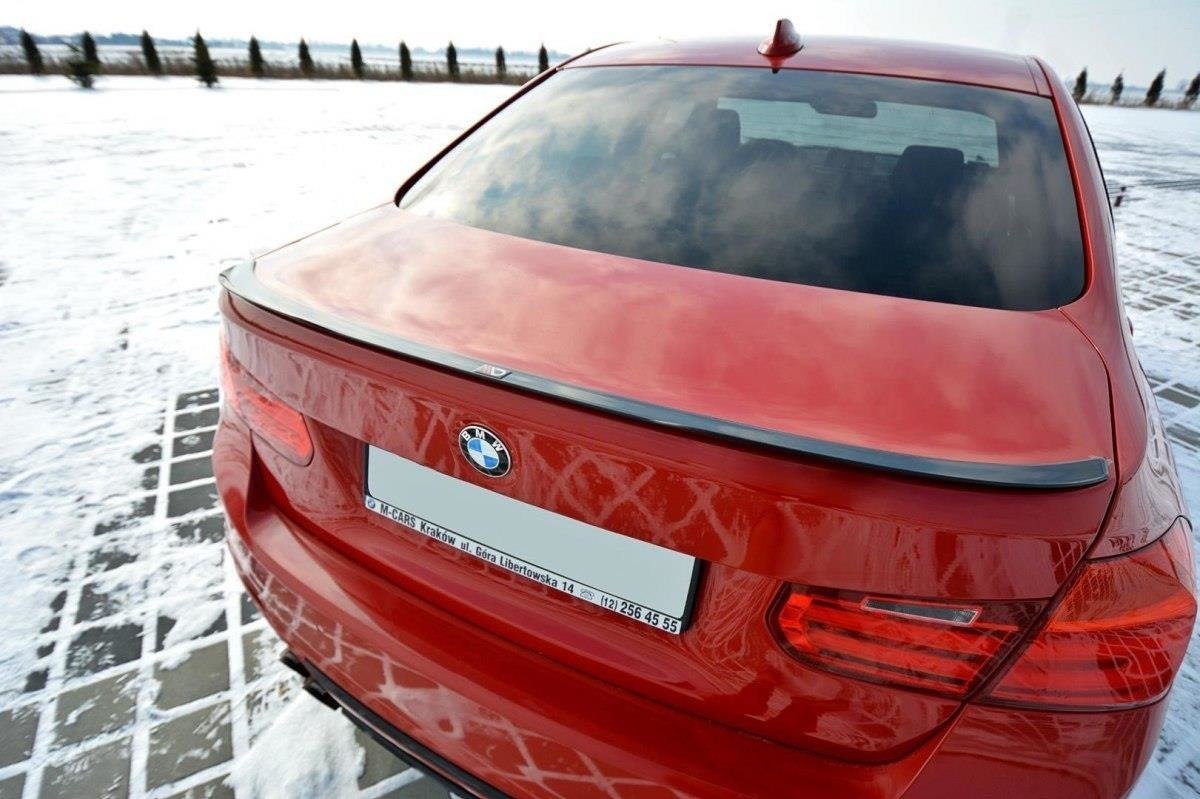 Maxton Design Spoiler CAP für BMW 3er F30 schwarz Hochglanz