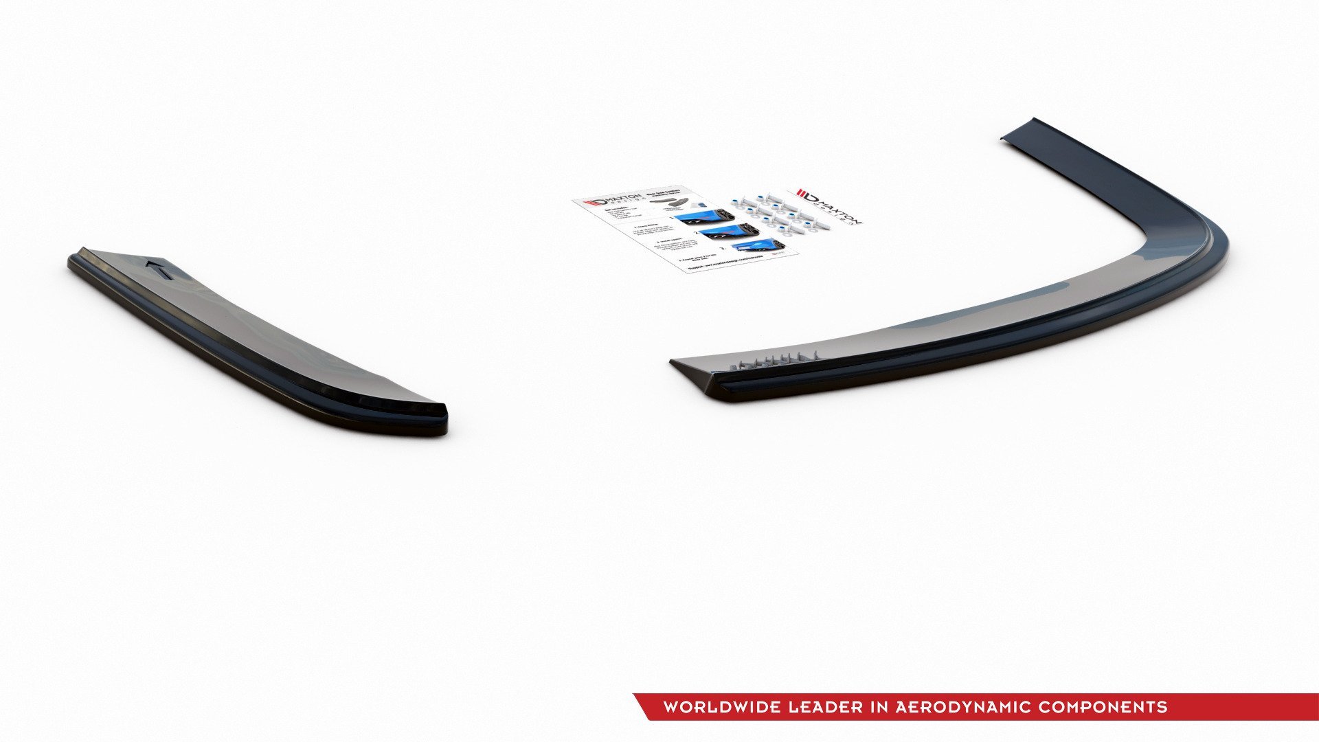 Maxton Design Heck Ansatz Flaps Diffusor für VOLKSWAGEN JETTA MK6 SEDAN vor Facelift schwarz Hochglanz