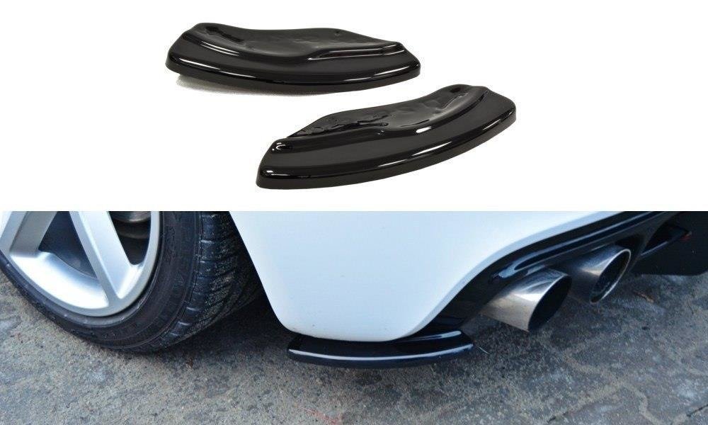 Maxton Design Heck Ansatz Flaps Diffusor für Audi TT S 8J schwarz Hochglanz