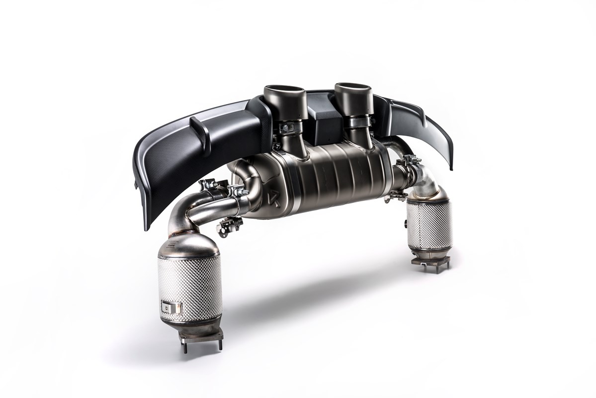 Akrapovic Carbon Heckdiffusor - Hochglanz für Porsche 911 Carrera / Cabriolet / Targa /S/4/4S/GTS (991.2) 2019