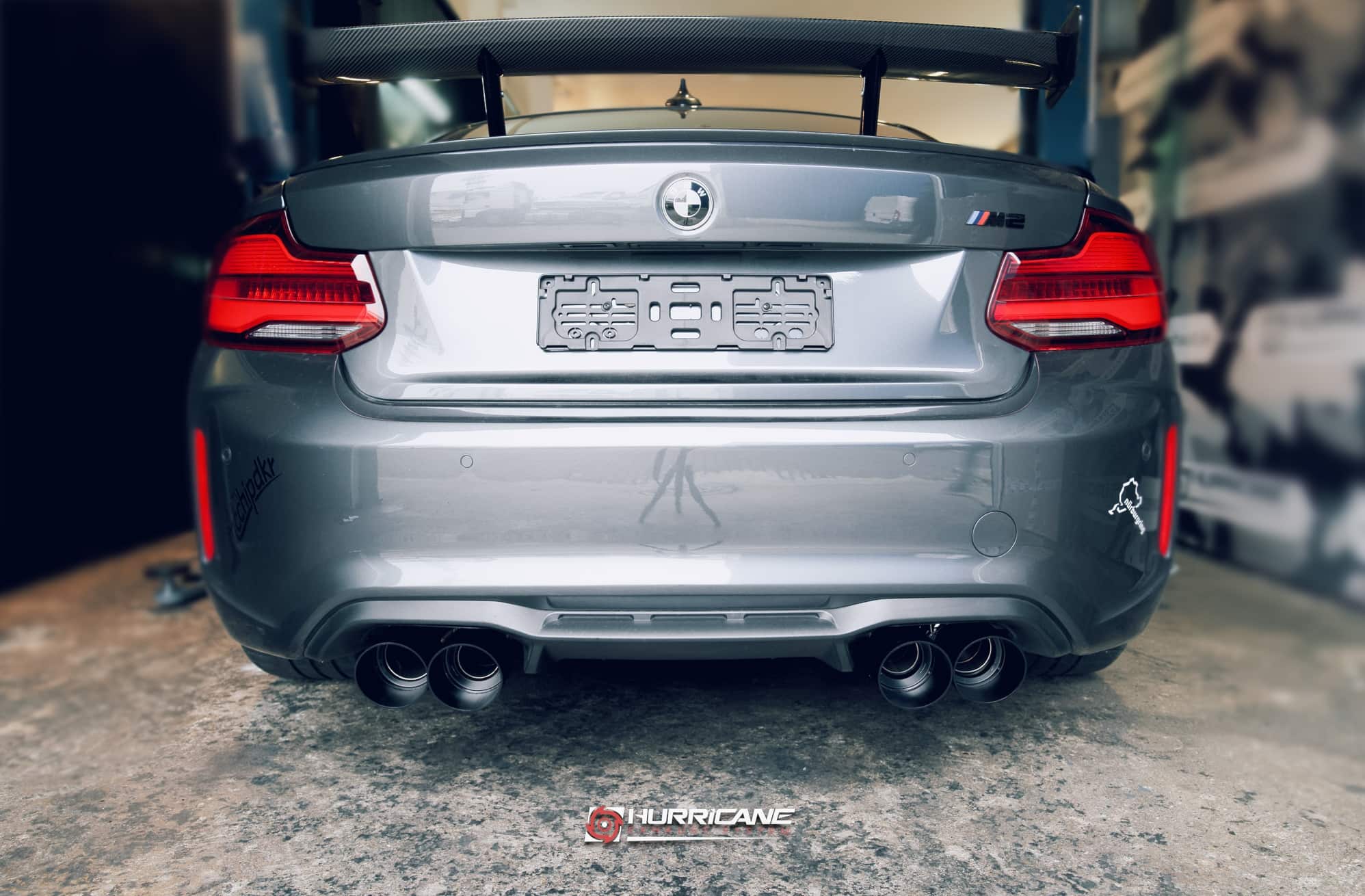 Hurricane 3,5" Auspuffanlage für BMW F87 M2 N55 370PS Hurricane 3,5" Auspuffanlage für BMW F87 M2 N55 370PS