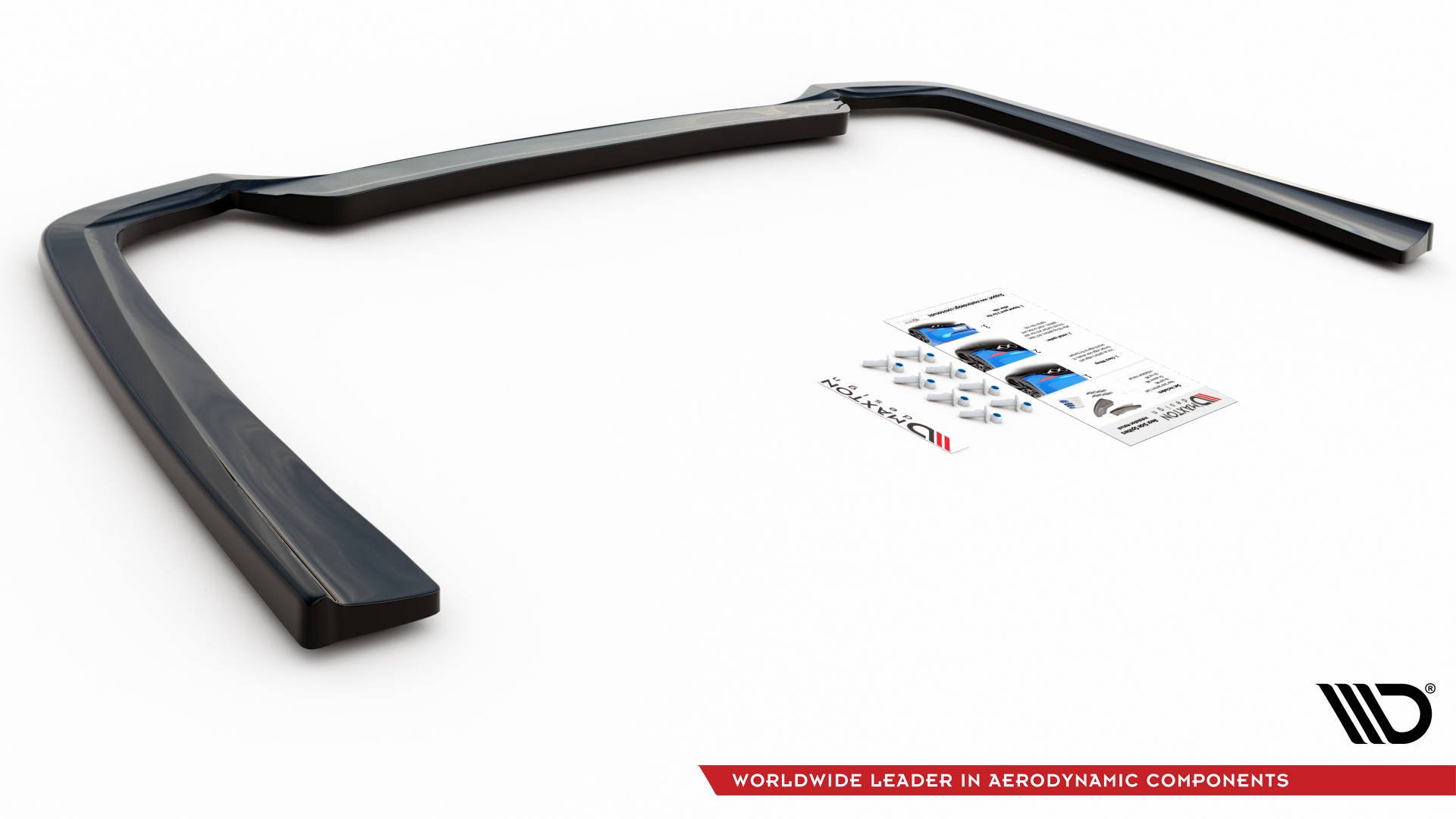 Maxton Design Mittlerer Diffusor Heck Ansatz für Mercedes-Benz CLS AMG-Line C257 schwarz Hochglanz