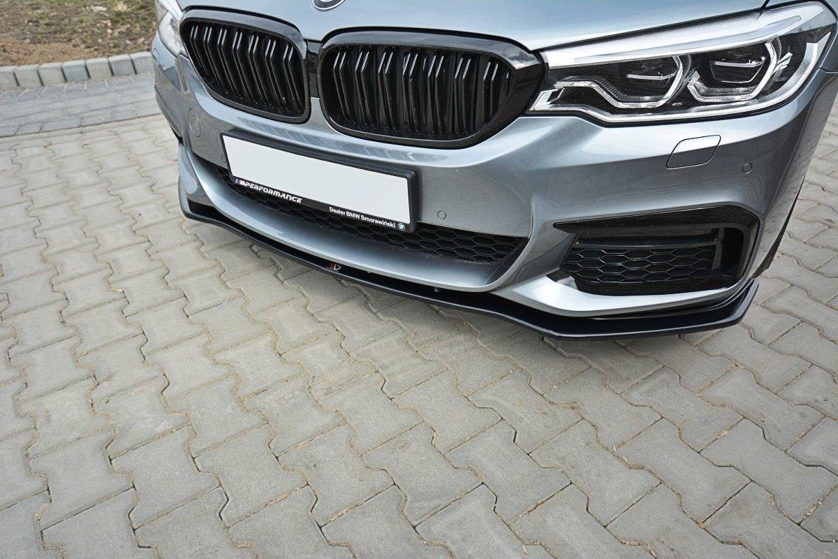 Maxton Design Front Ansatz V.1 für BMW 5er G30/ G31 M-Paket schwarz Hochglanz