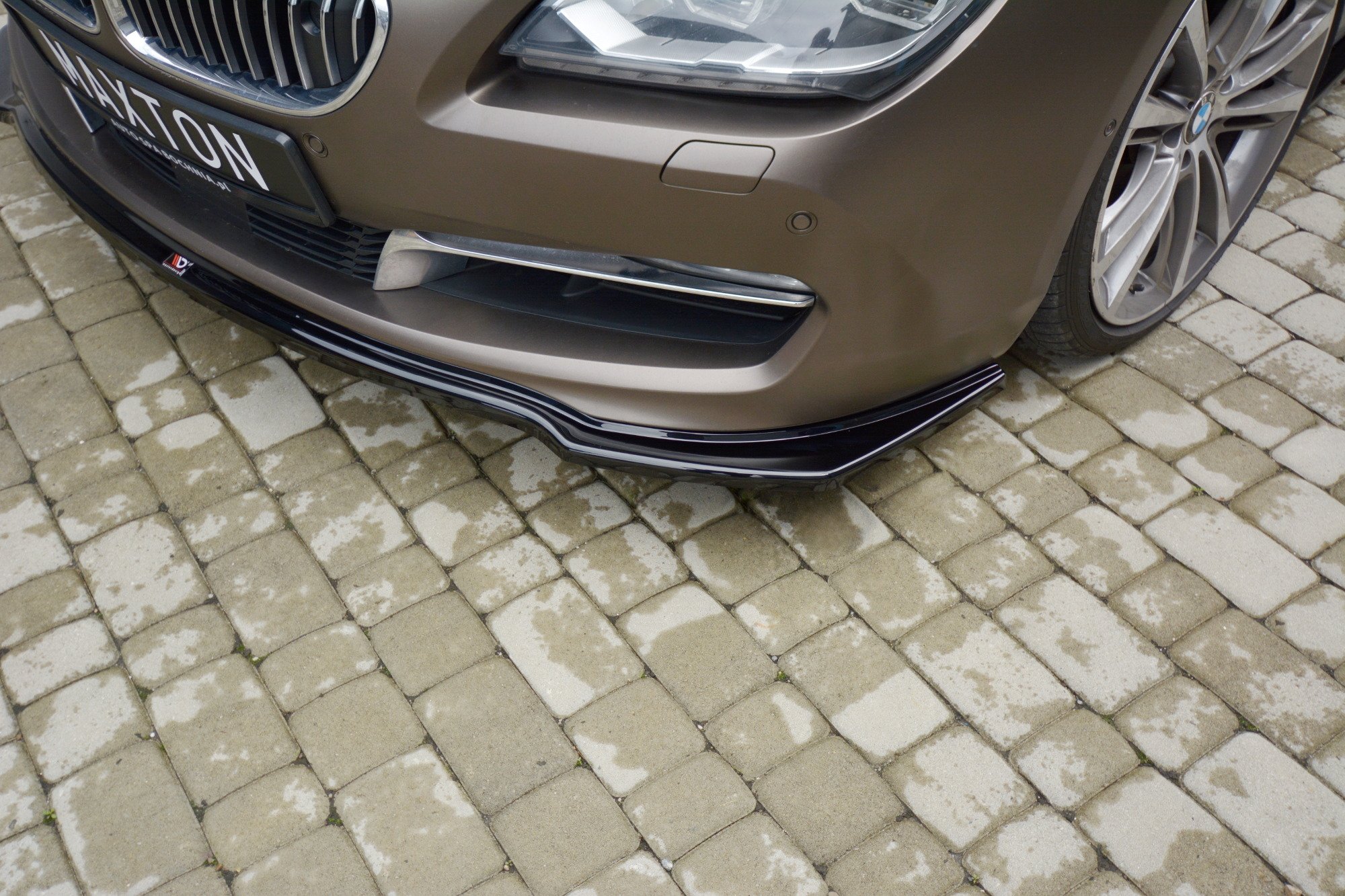 Maxton Design Front Ansatz für BMW 6er GRAN COUPÉ schwarz Hochglanz
