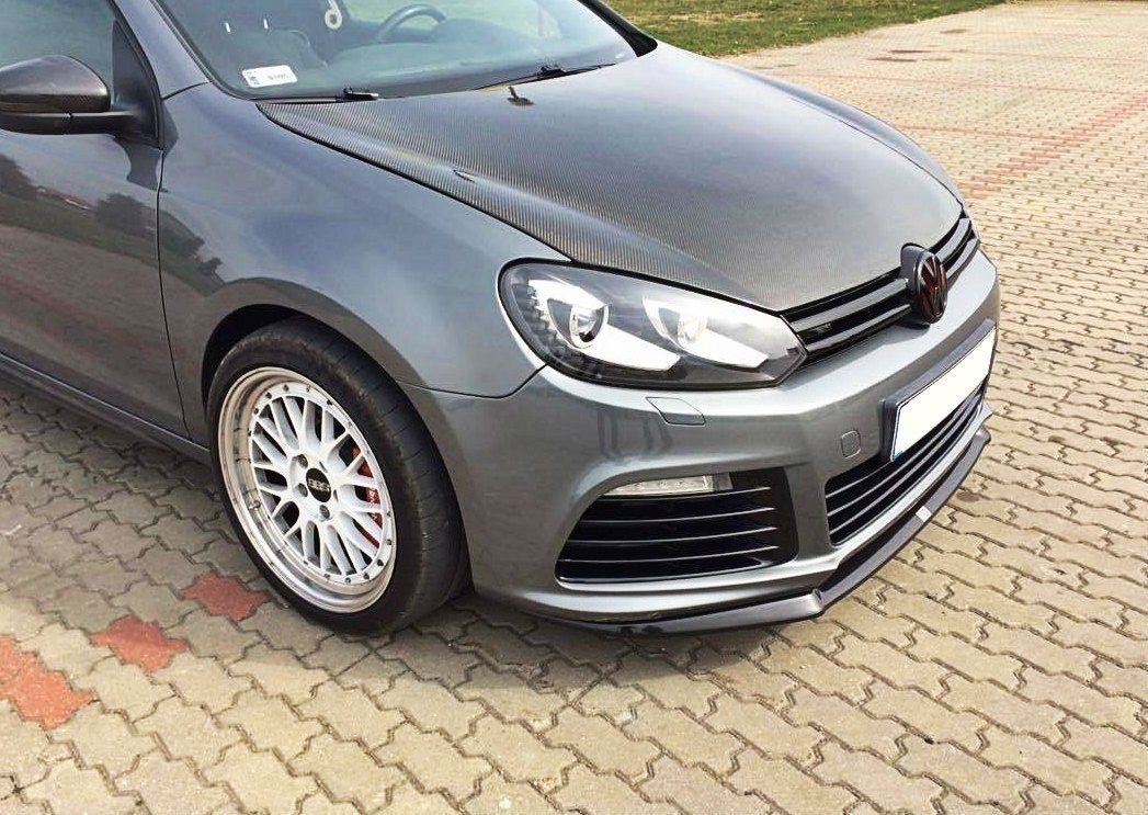 Maxton Design Front Ansatz für VW GOLF 6 schwarz Hochglanz