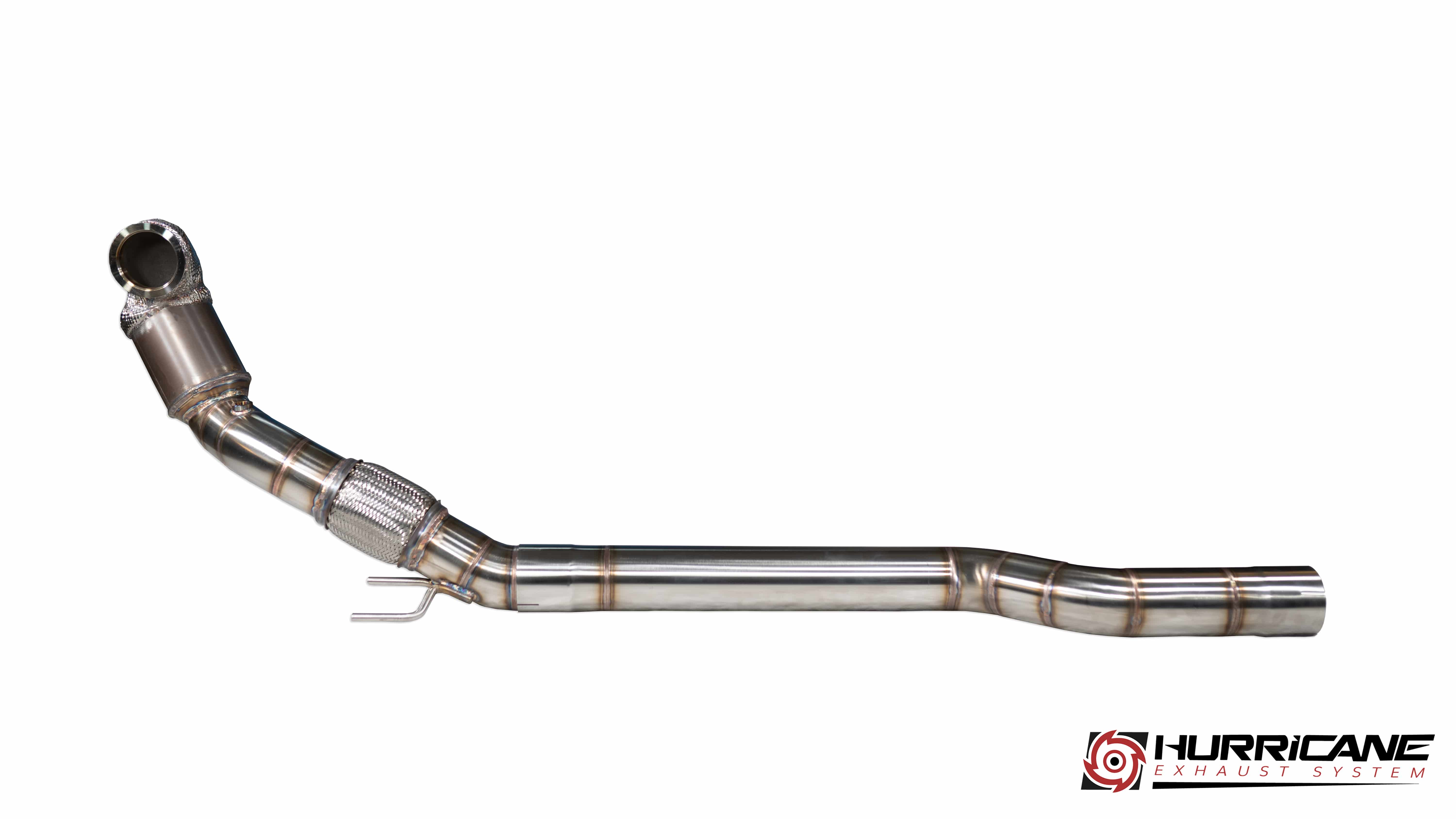 Hurricane Downpipe 3,5“ für Golf 7R, Audi S3 8V, Seat Leon Cupra 300 AWD 4 Drive