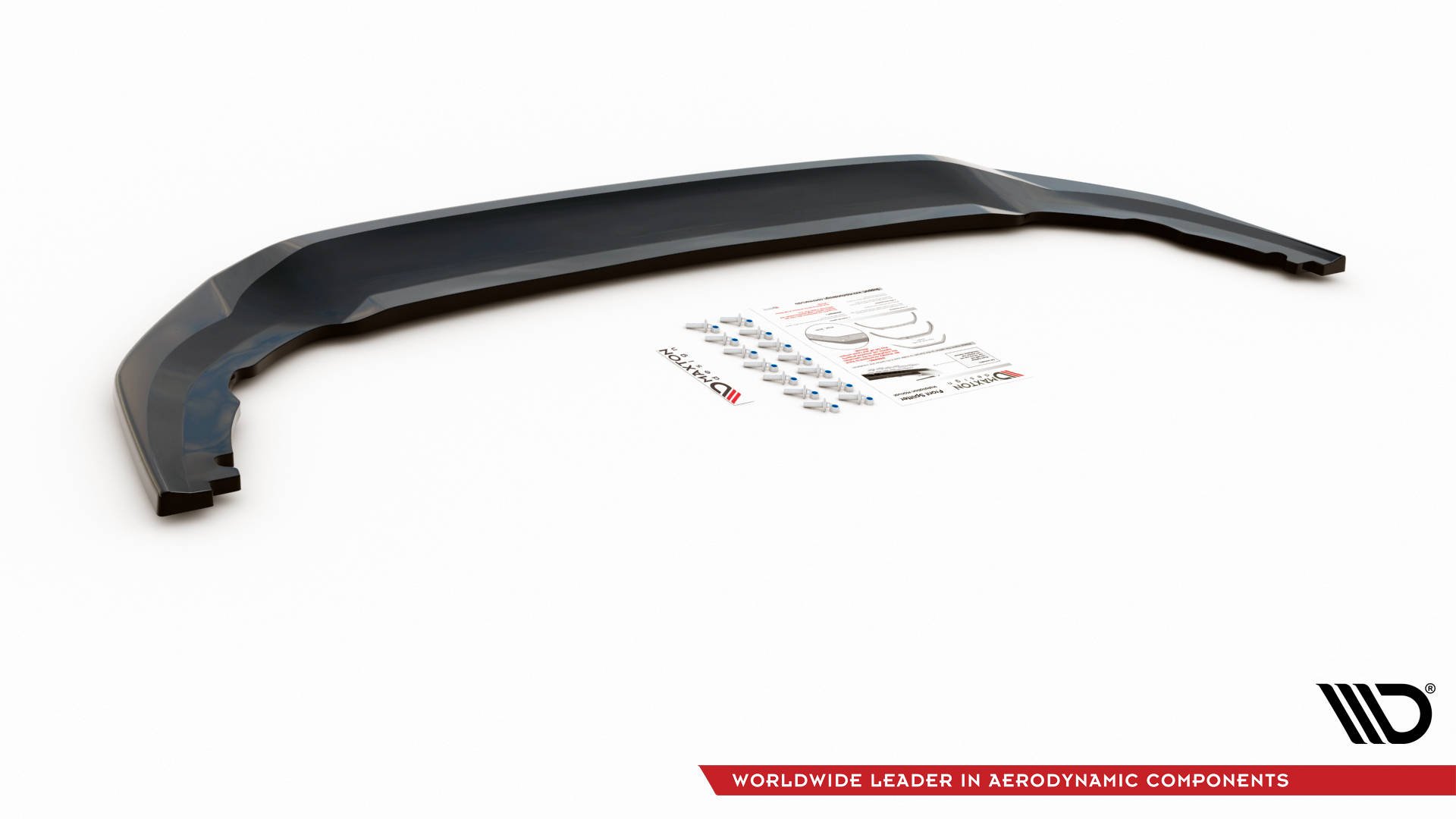 Maxton Design Front Ansatz V.3 für Volkswagen Golf 8 GTI Clubsport schwarz Hochglanz