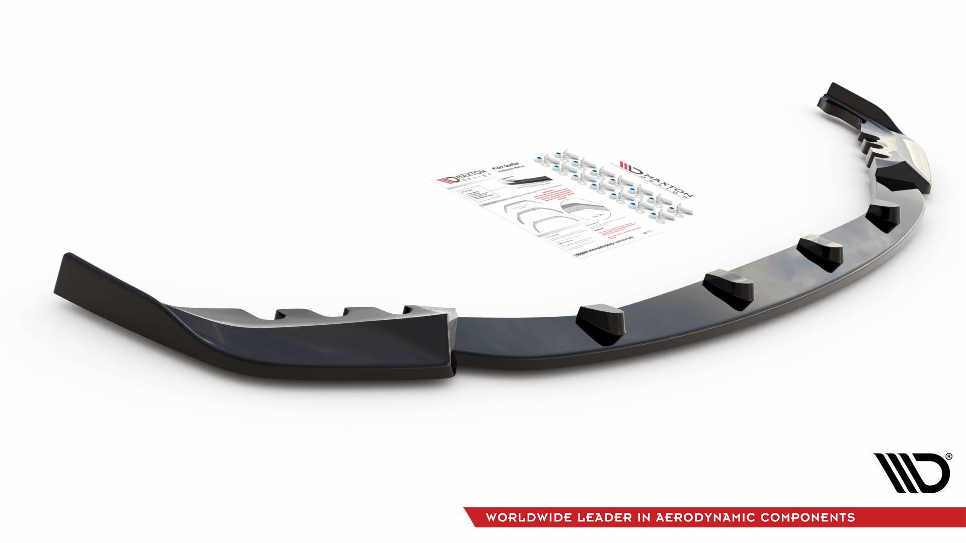 Maxton Design Front Ansatz V.3 für BMW M4 G82 / M3 G80 schwarz Hochglanz